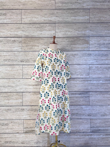 Hand block print Cotton A Line kurta    FL0158