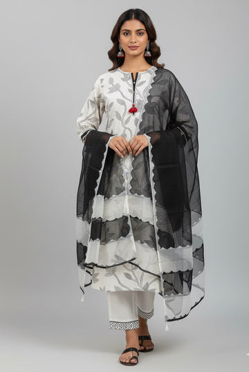 Cotton Flex Dupatta Set FL018