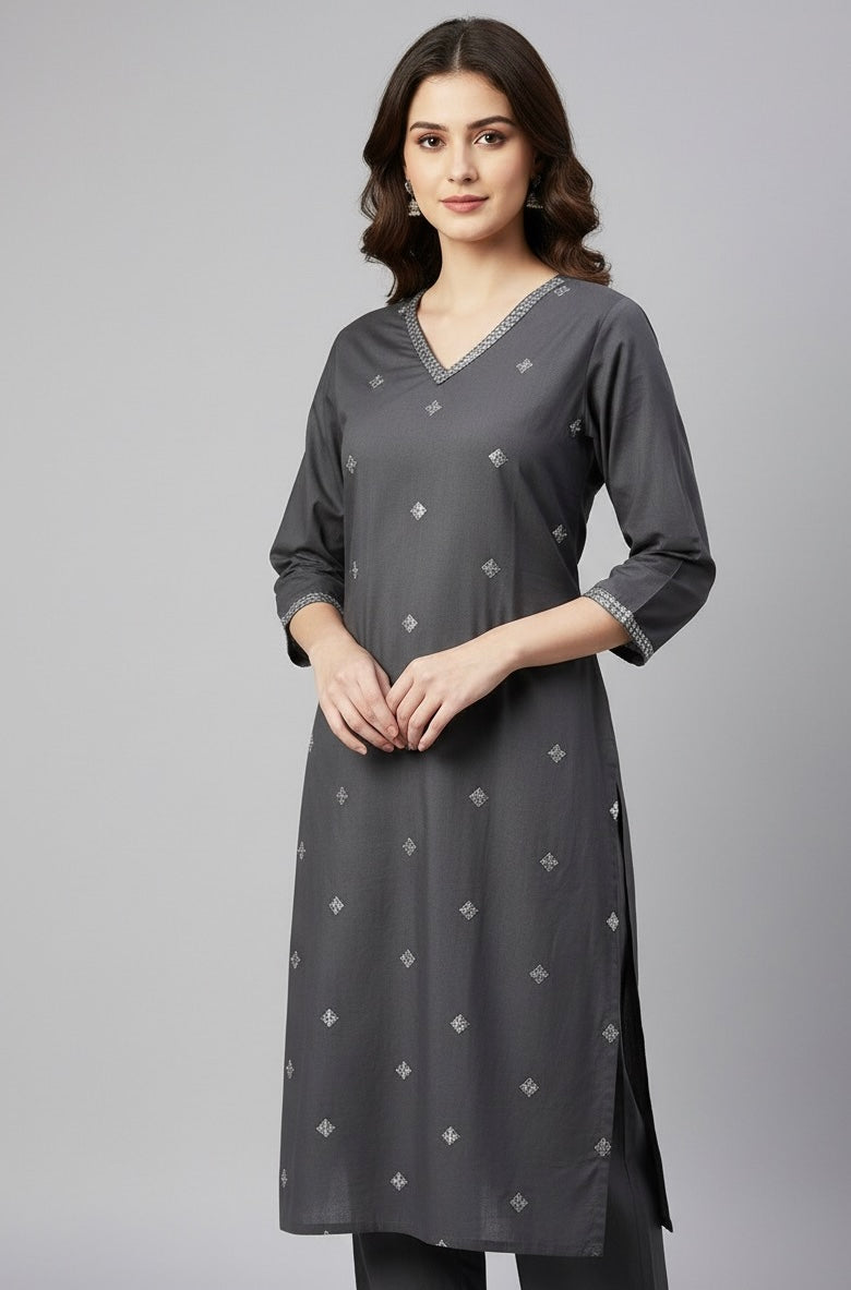 Pure Cotton Two Piece Pant Set   FL096