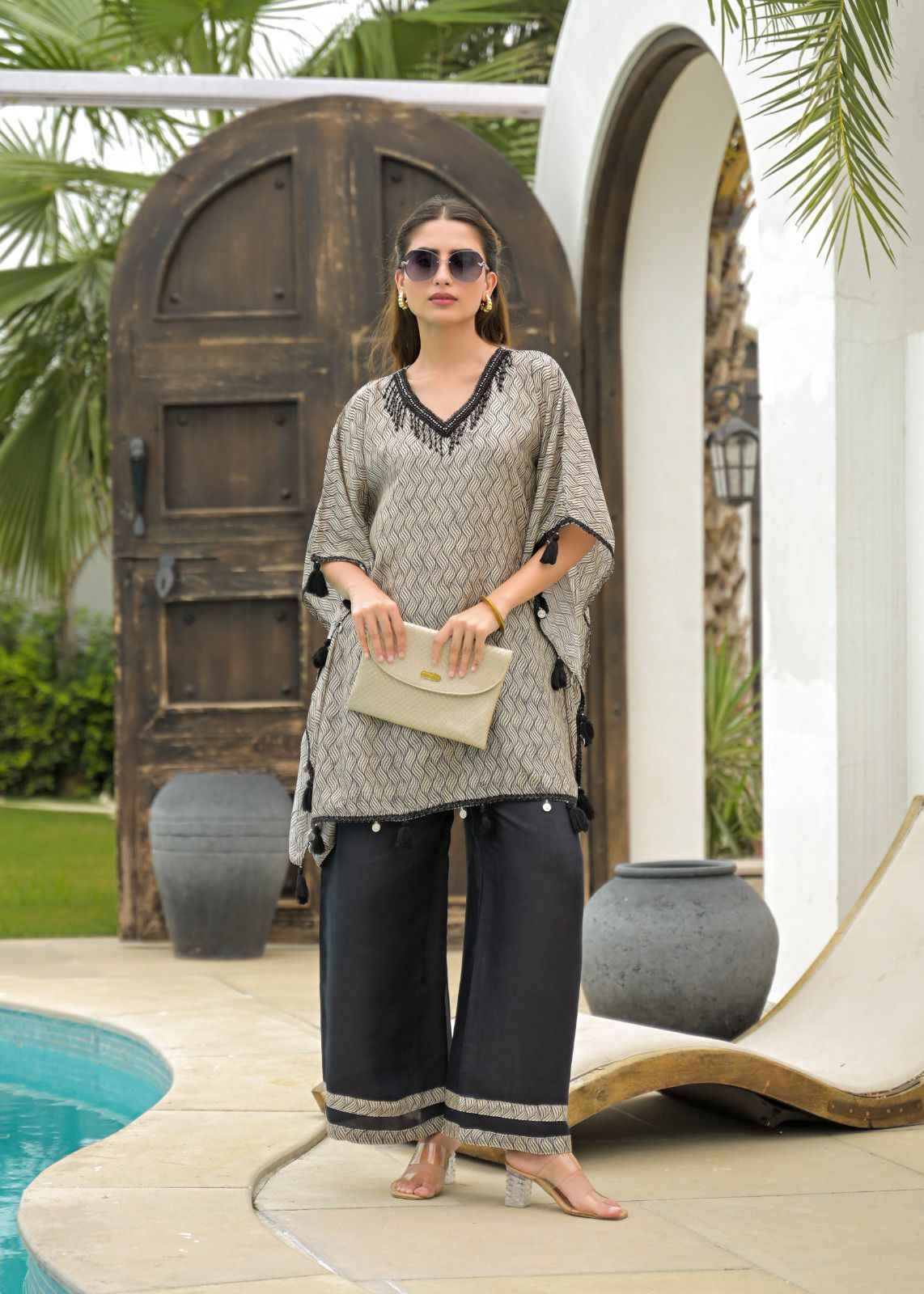 Two Piece Pure Muslin Co Ord Set