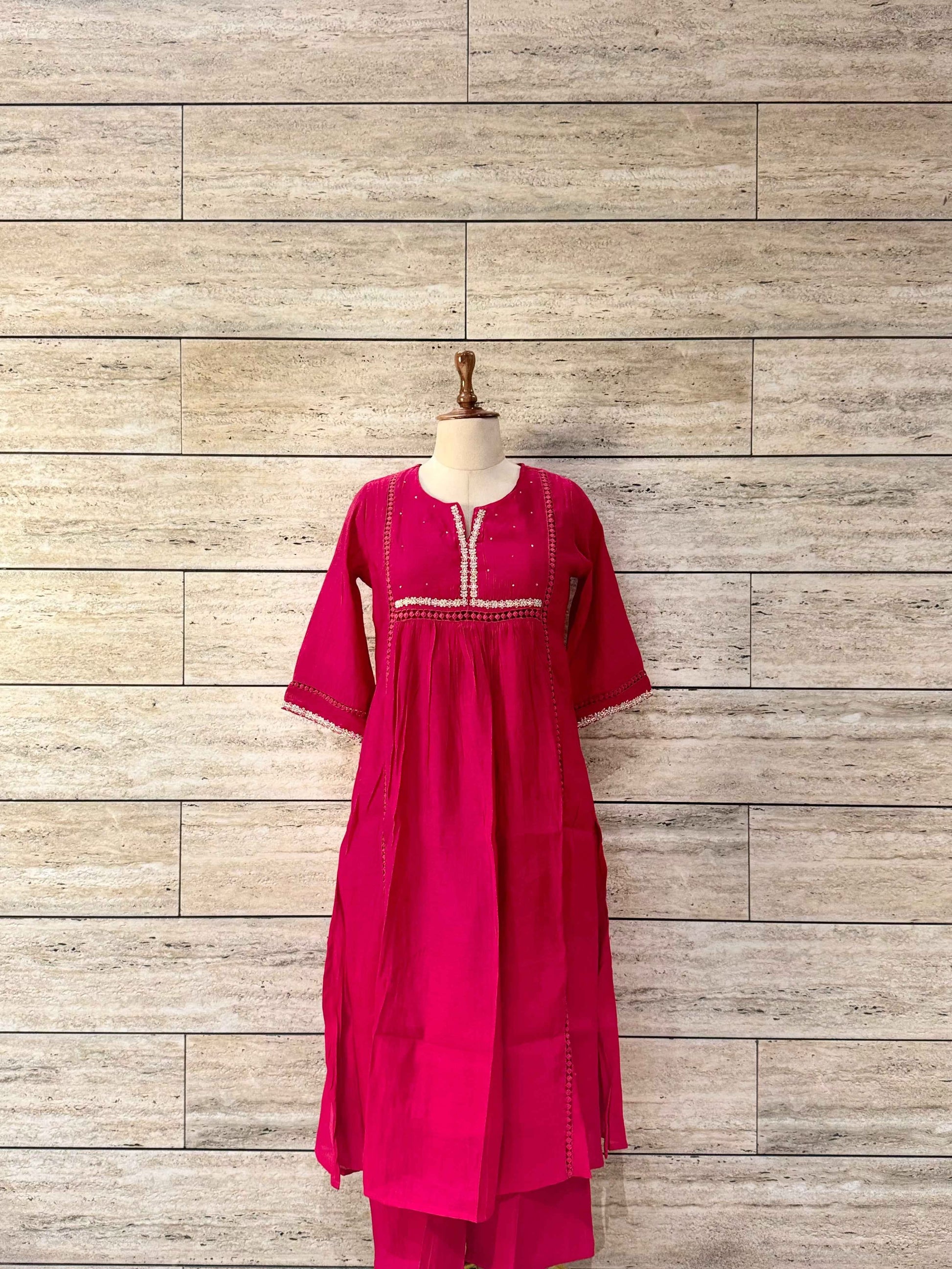 Pure mul chanderi Duppata set with embroidery
