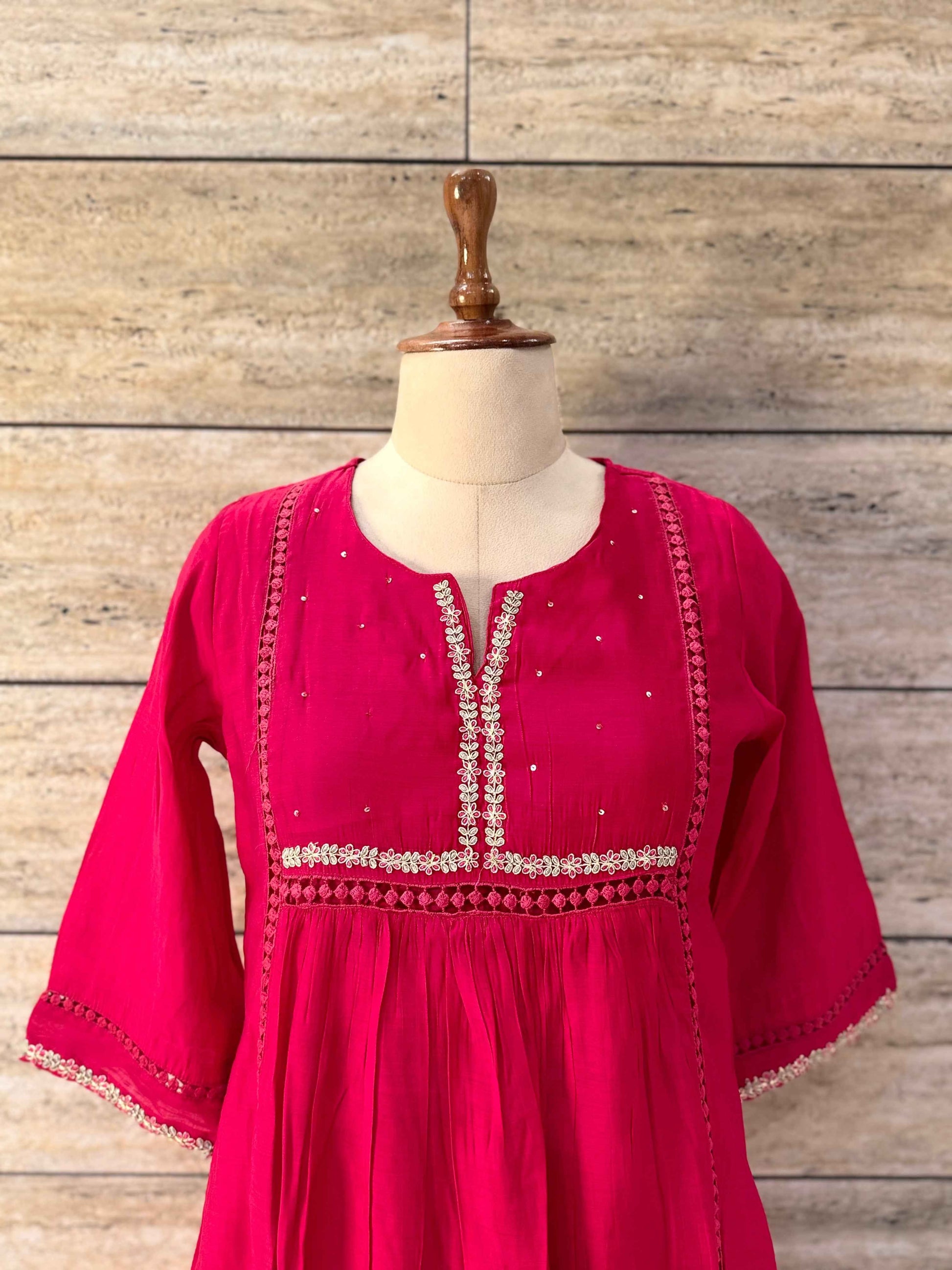 Pure mul chanderi Duppata set with embroidery