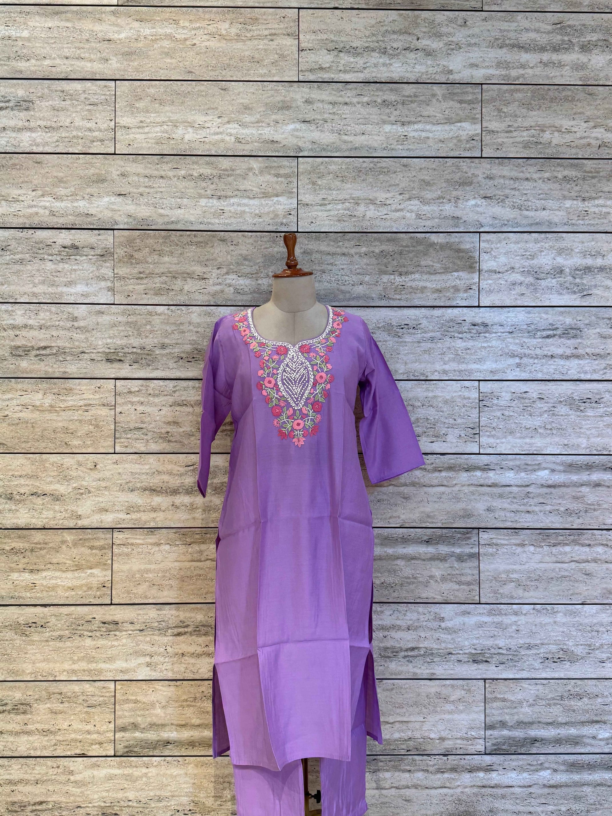 Festive Wear Pure Muslin Dupatta Set With Embroidery MS007