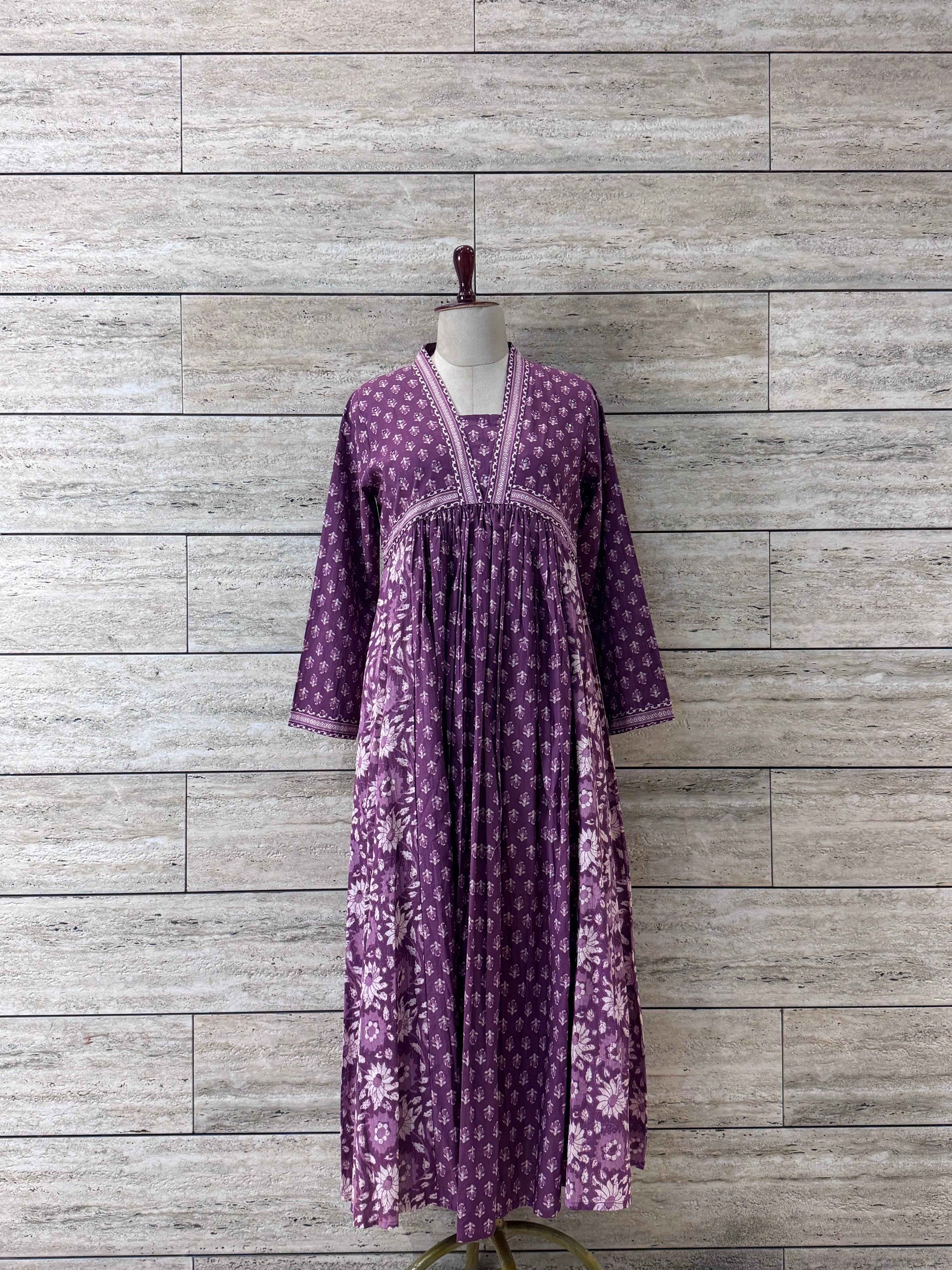 Pure Cotton Maxi Gowns with Floor Length