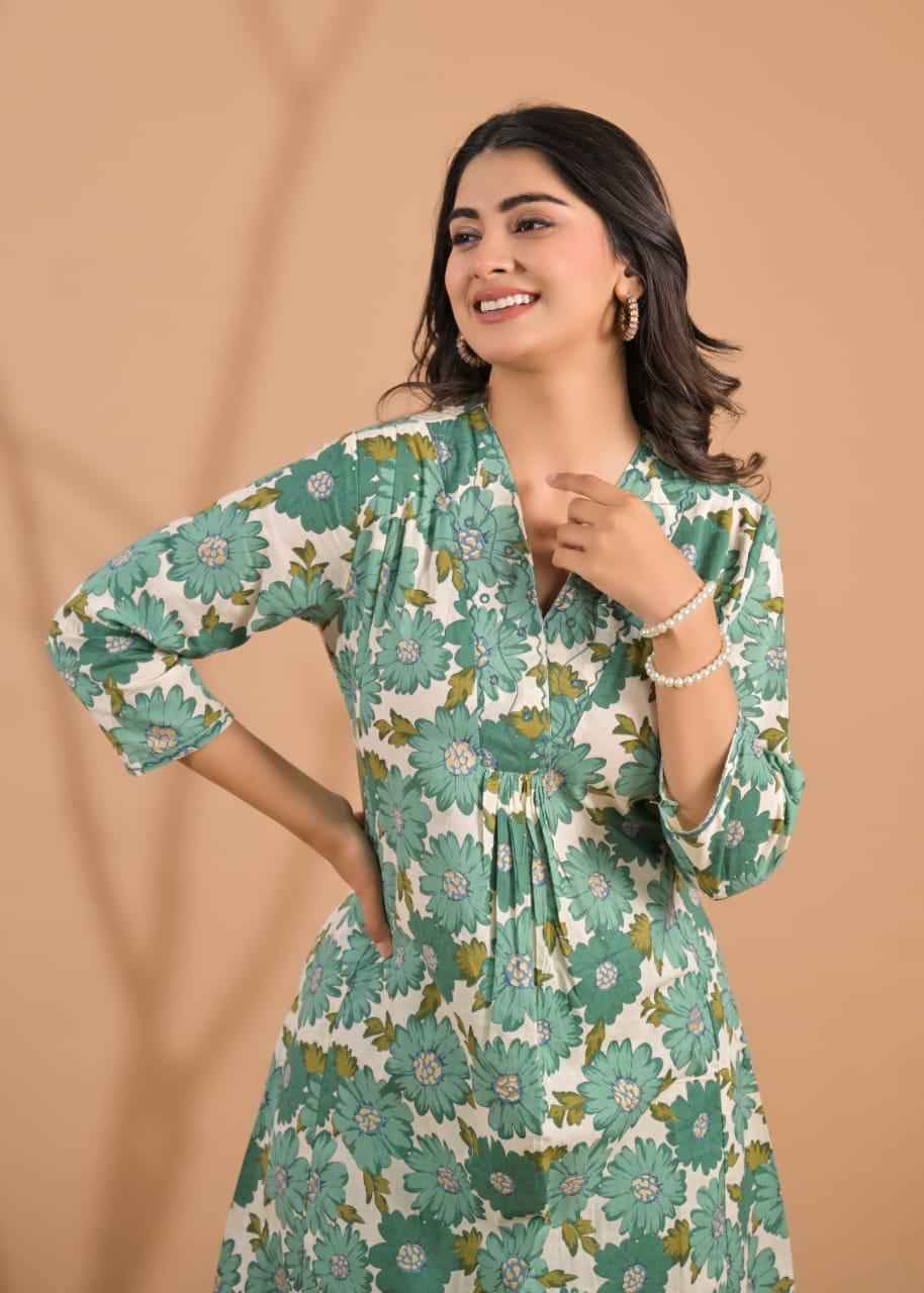 Floral Print Two Piece Pant Set