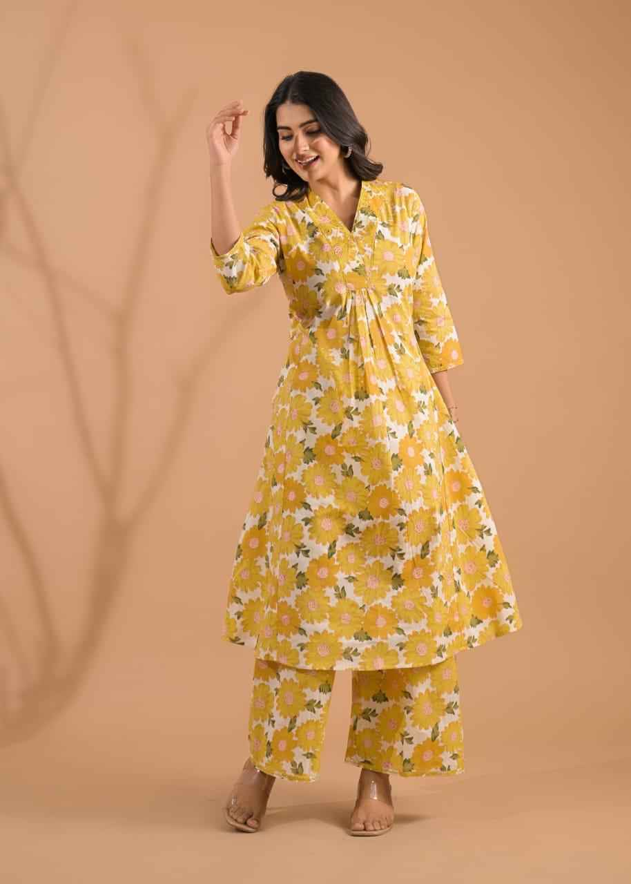 Floral Print Two Piece Pant Set