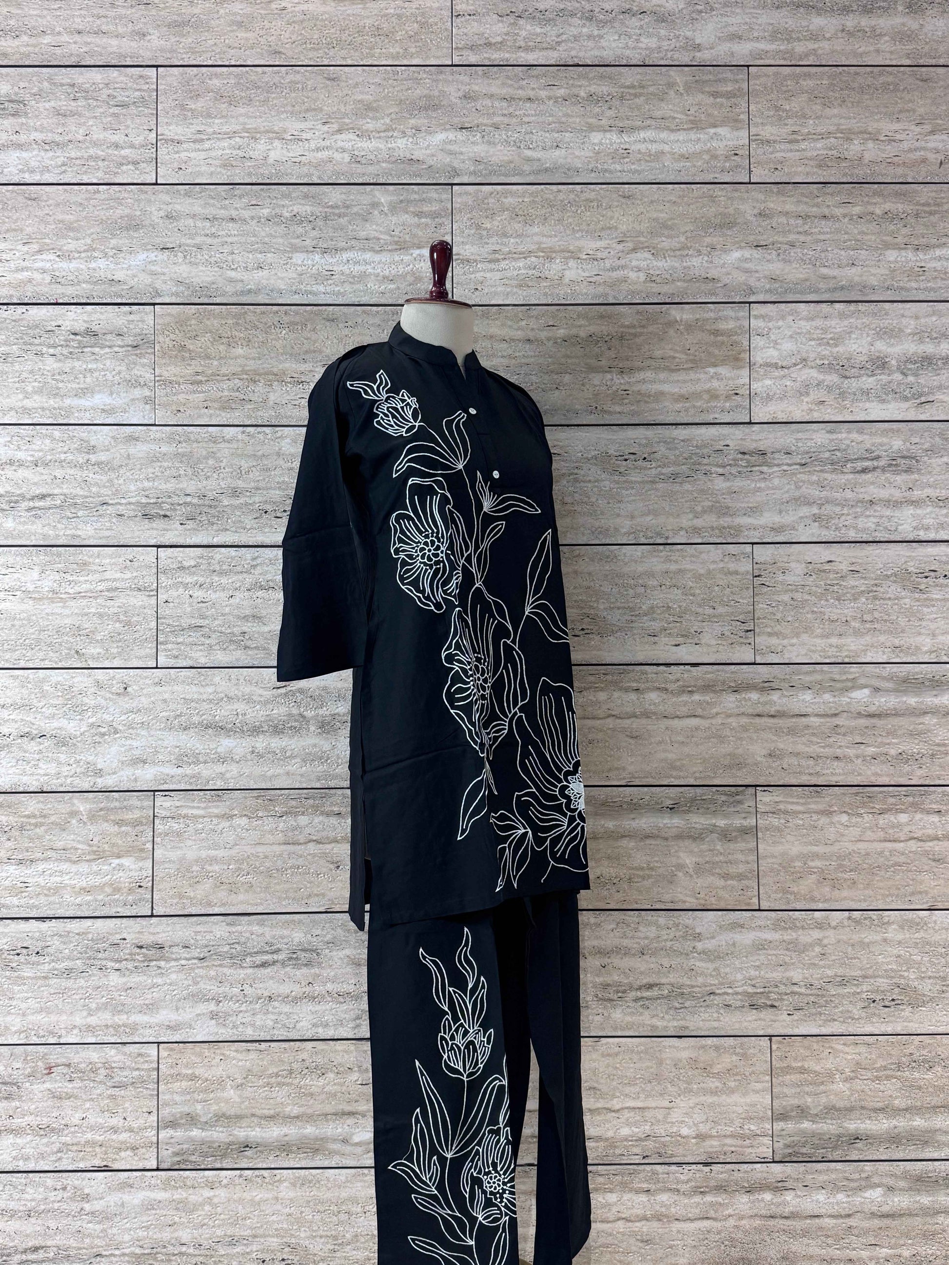 Pure Cotton Co Ords with Fine Embroidery Work