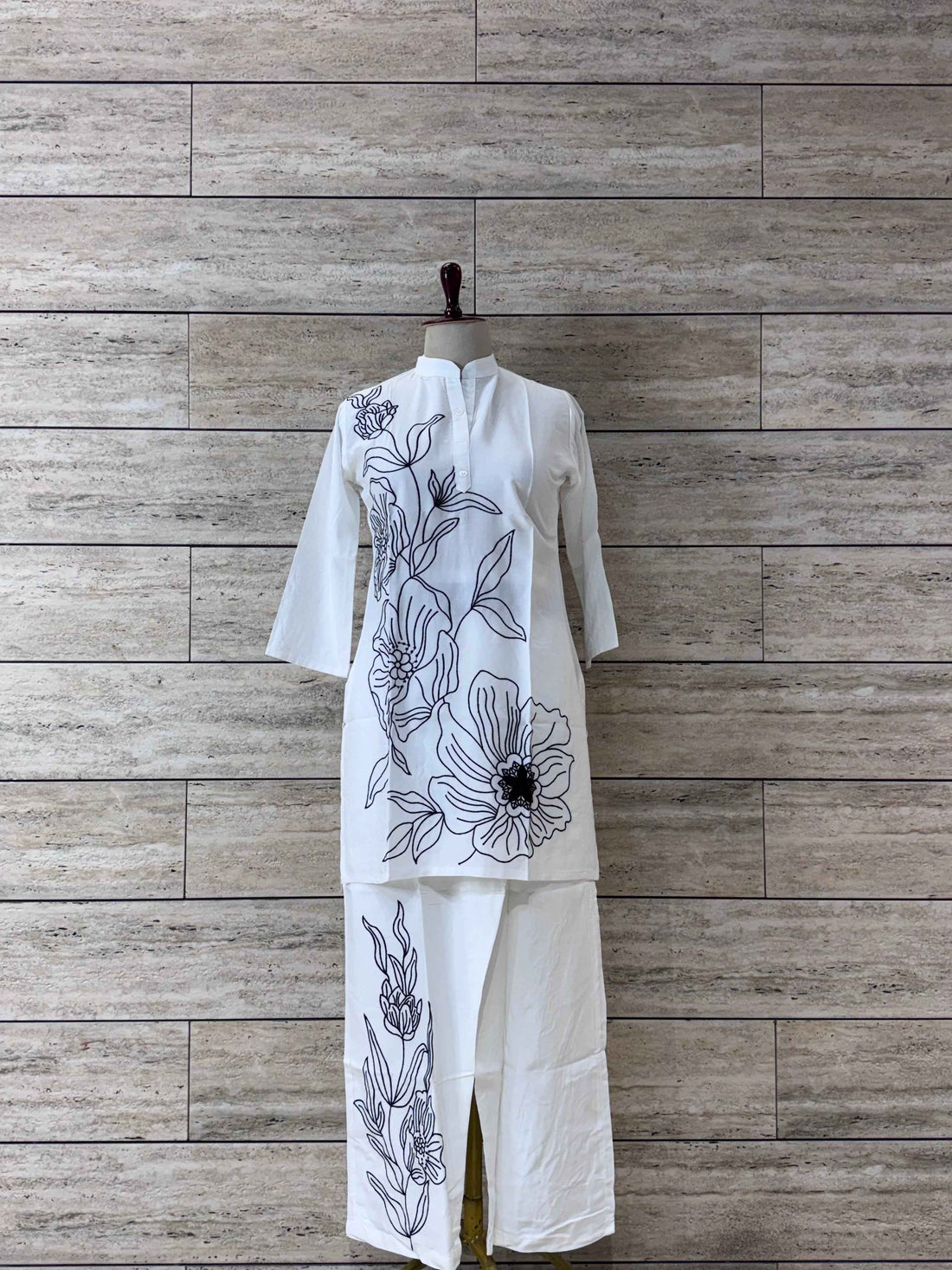 Pure Cotton Co Ords with Fine Embroidery Work