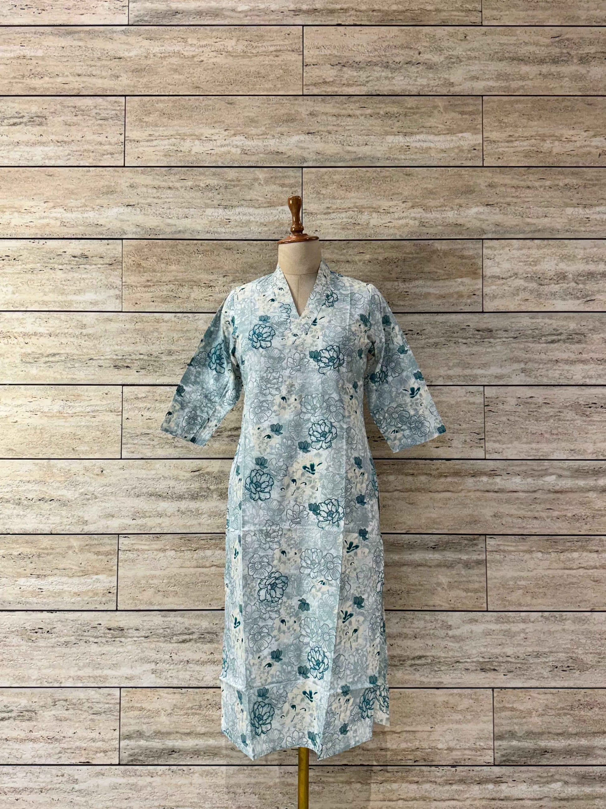 Straight Fit Only Kurta In Pure Cotton