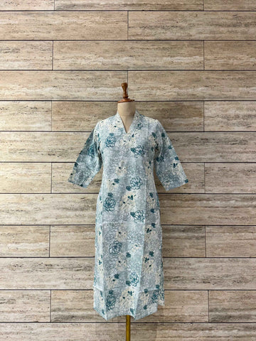 Straight Fit Only Kurta In Pure Cotton