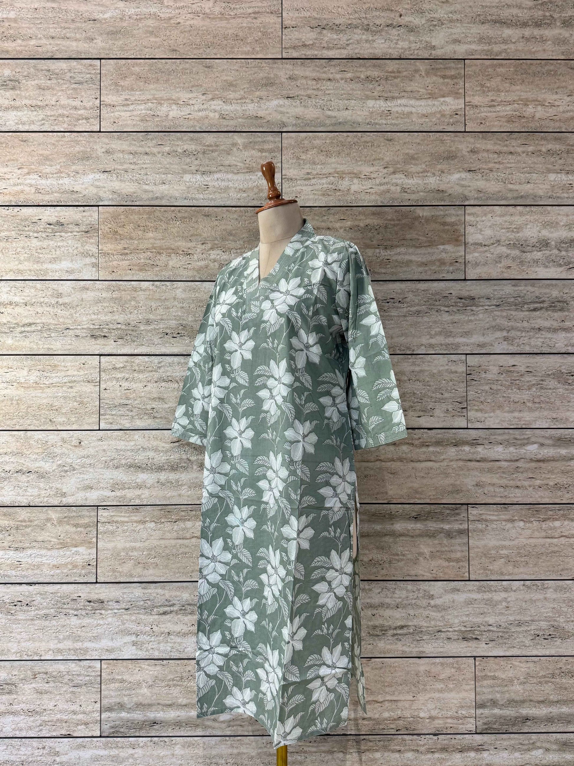 Straight Fit Only Kurta In Pure Cotton