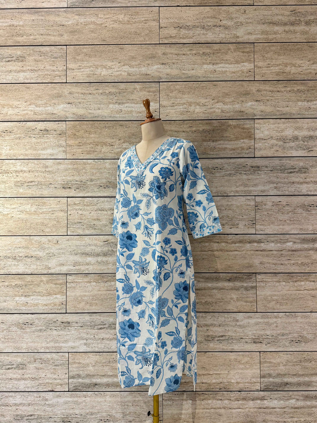 Straight Fit Only Kurta In Pure Cotton