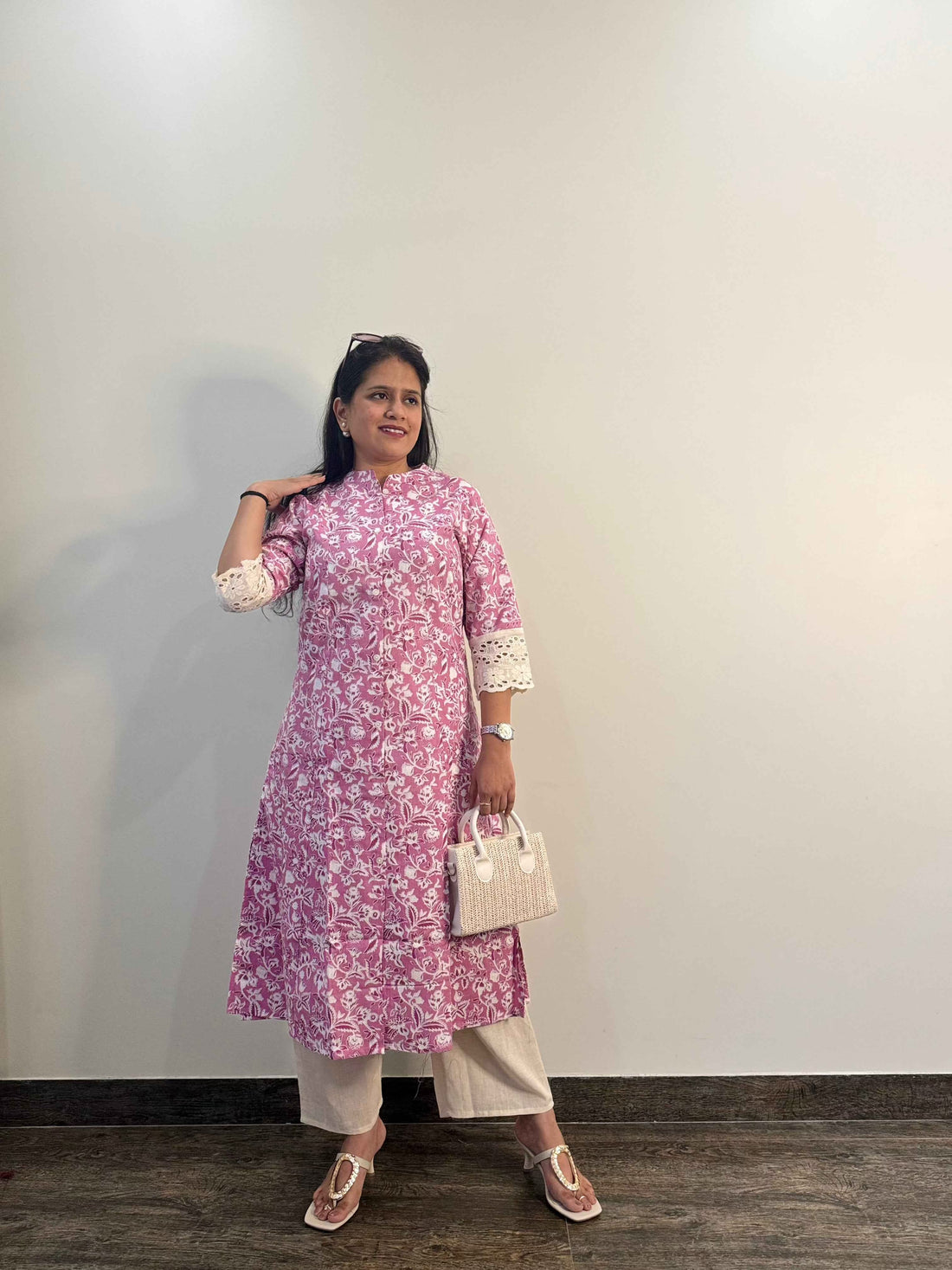 Cotton Flex Only Kurta In A Line OK037