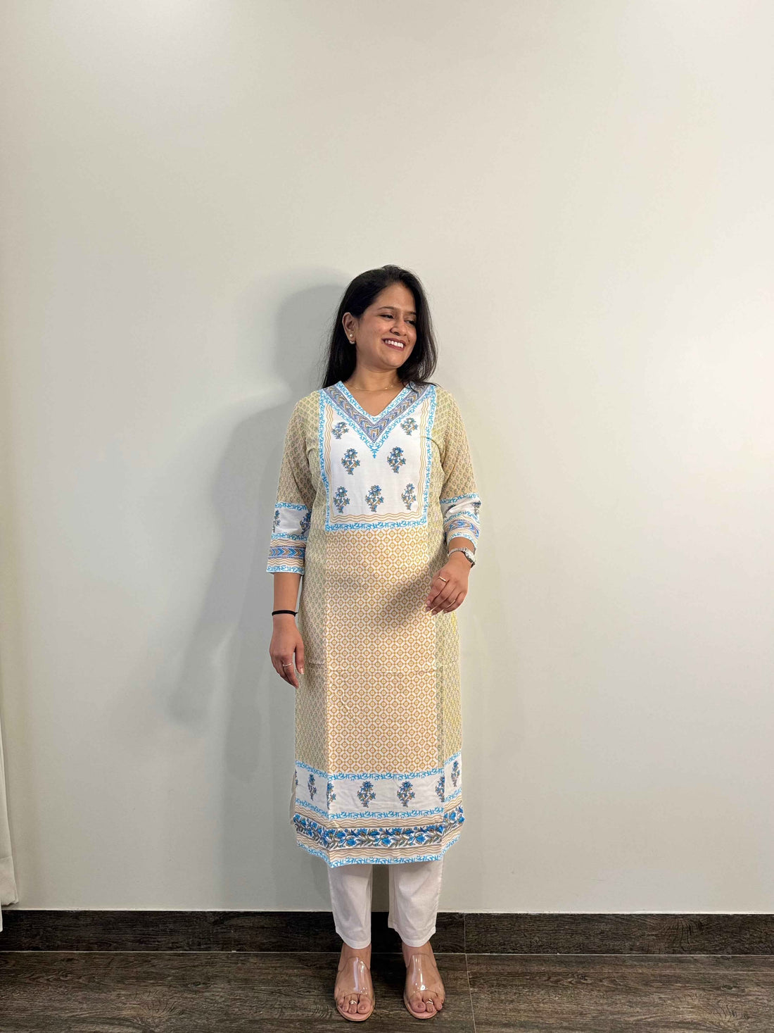 Rayon Hand Block Only Kurta