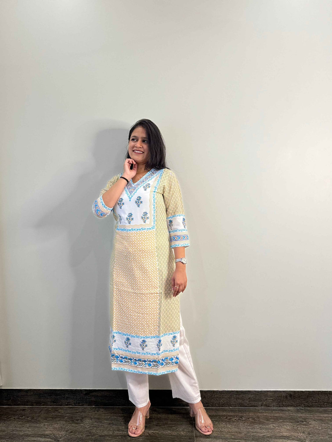 Rayon Hand Block Only Kurta