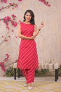 Leheriya Print Pure Cotton Co Ord Set