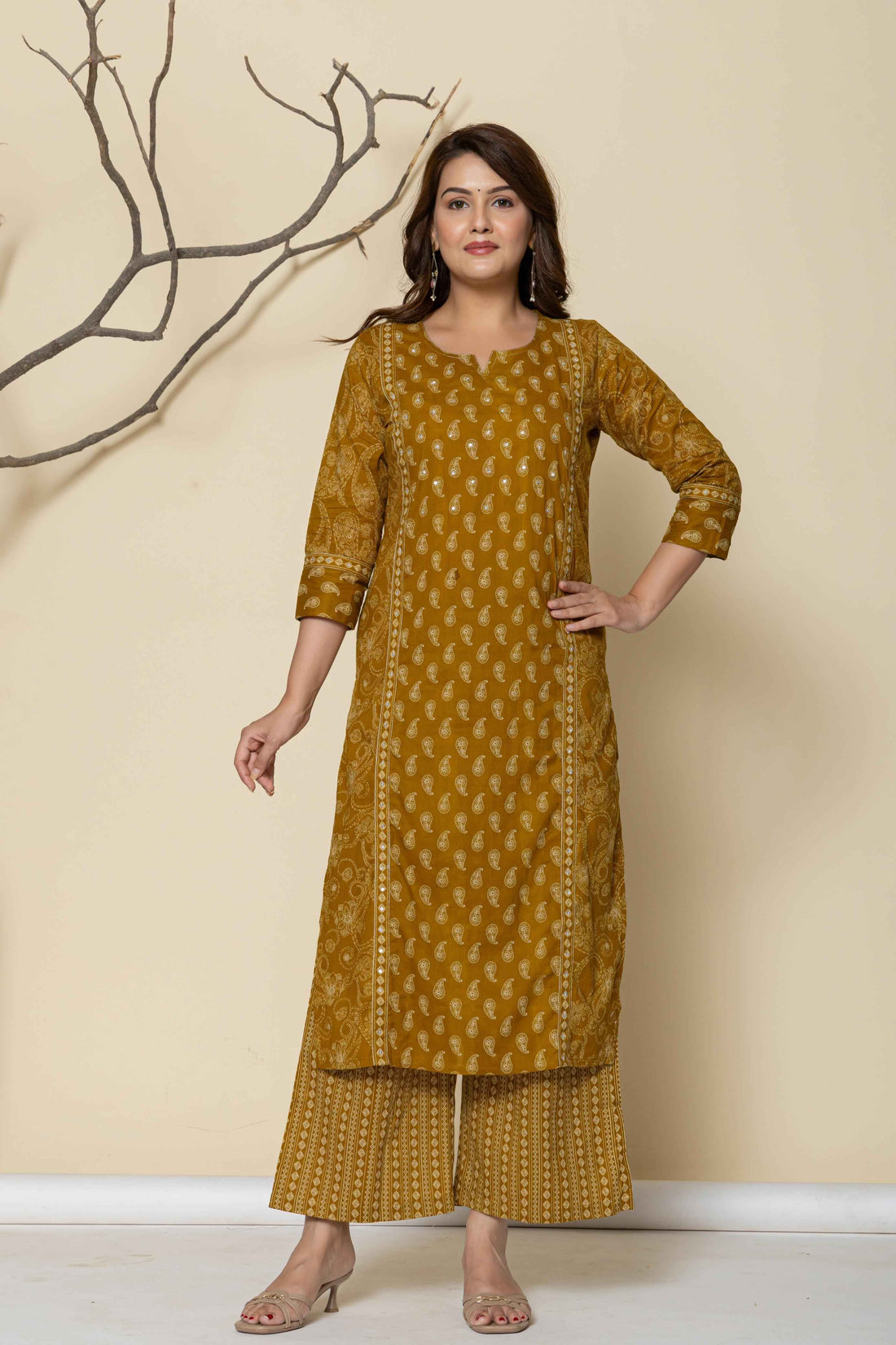 Hand Block Butta Print Pure Cotton Dupatta Set