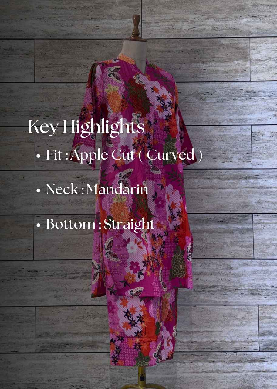 Apple Cut Cotton Co Ord Sets - COS014