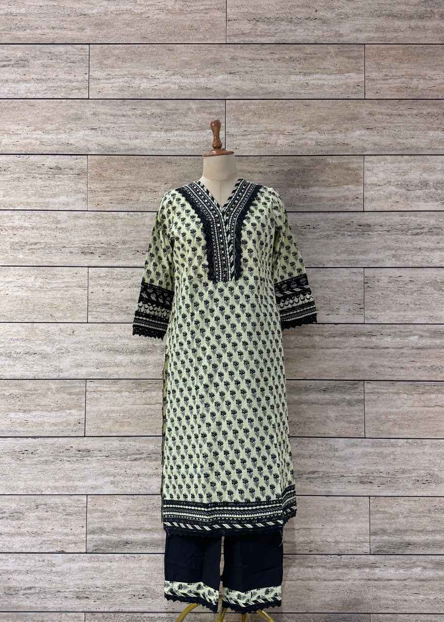 Handblock Pure Cotton Dupatta Set - CS054