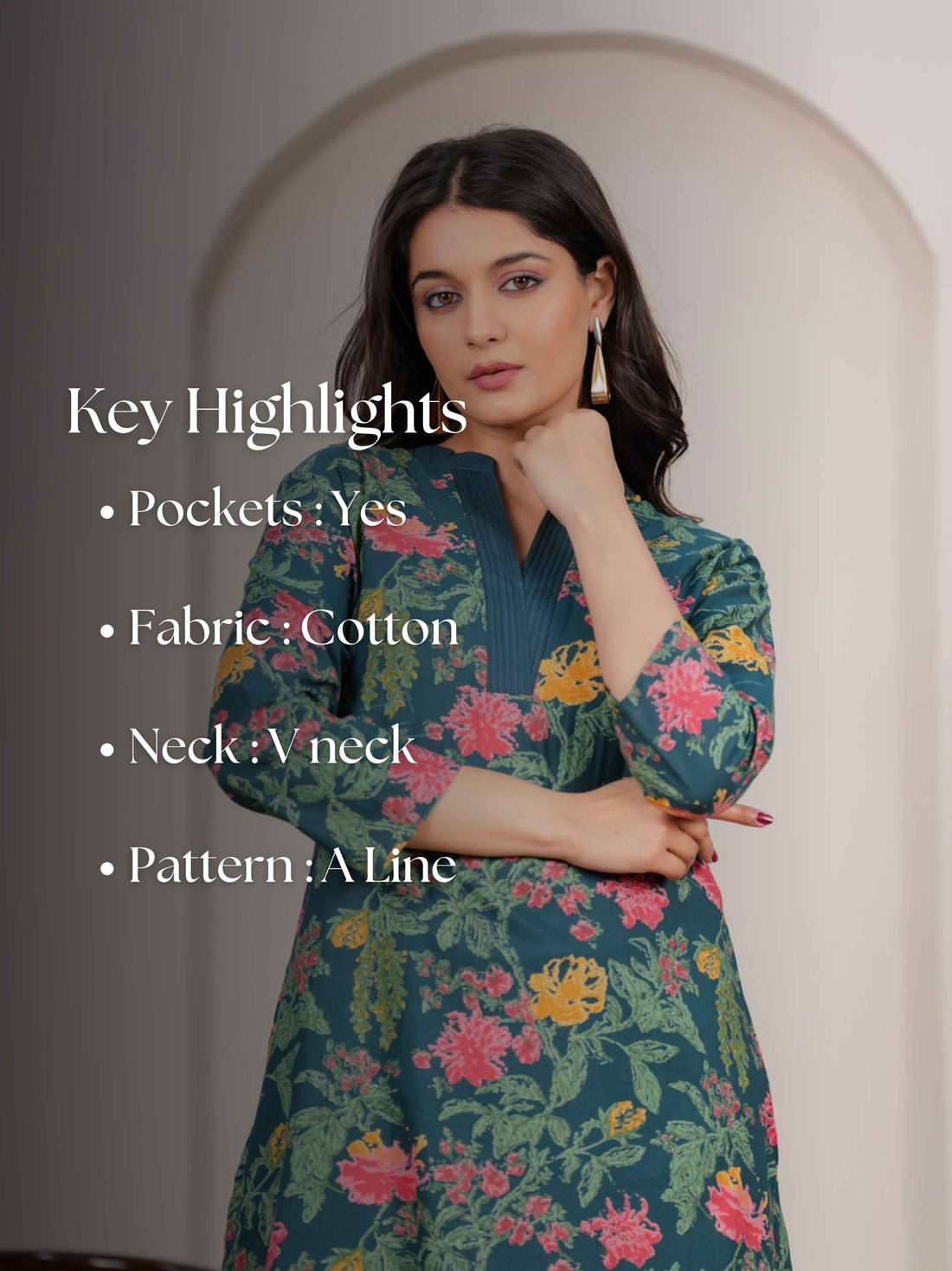 Two Piece Pant Set with Floral Print