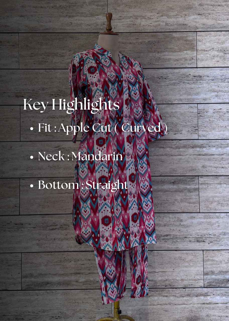 Apple Cut Cotton Co Ord Sets - COS015