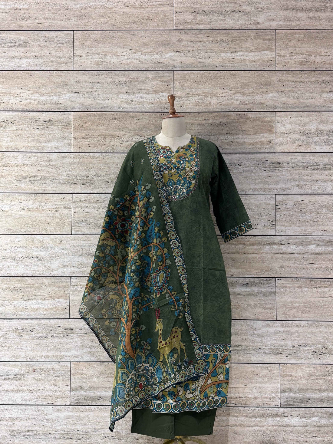 Ajrakh Print Cotton Suit - CS032