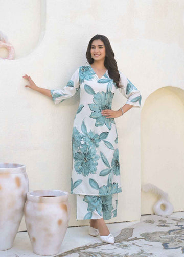 Pure Rayon Two Piece Co Ord Set