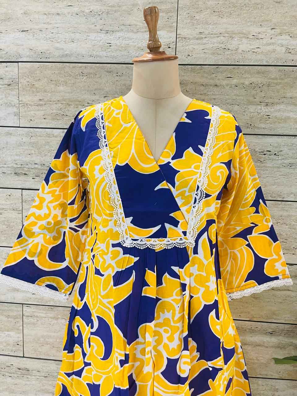 Floral Print Pure Cotton Two Piece Co Ord Set