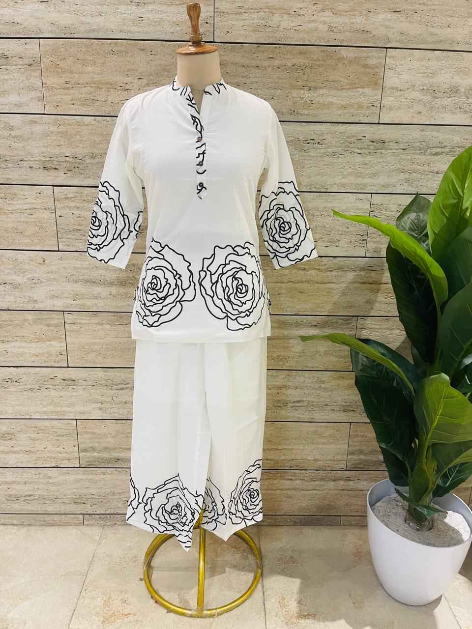 Floral Print Pure Cotton Two Piece Co Ord Set