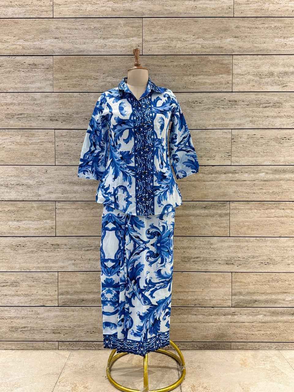 Floral Print Pure Cotton Two Piece Co Ord Set (Copy)