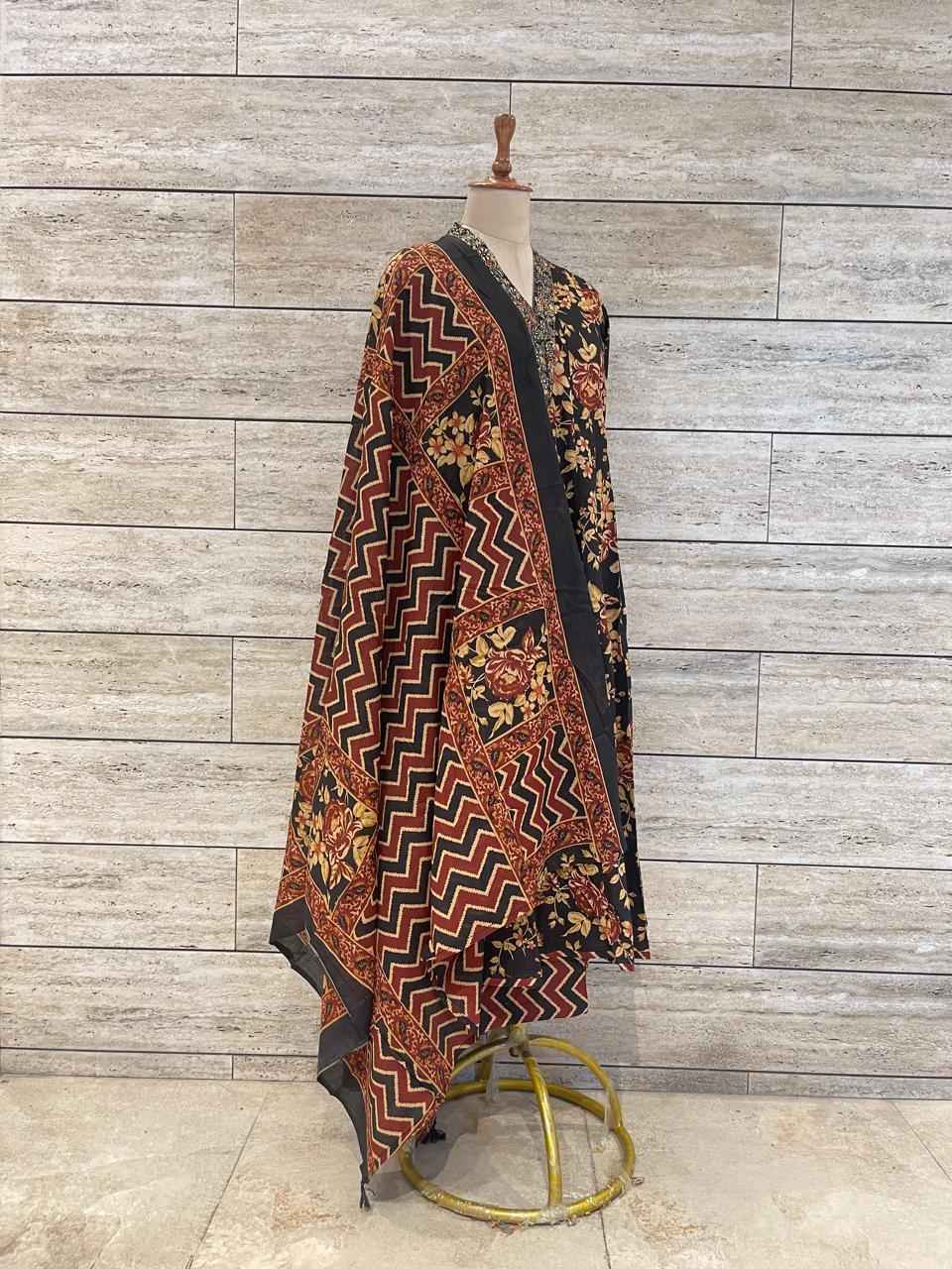 Pure Cotton Three Piece Anarkali Suits