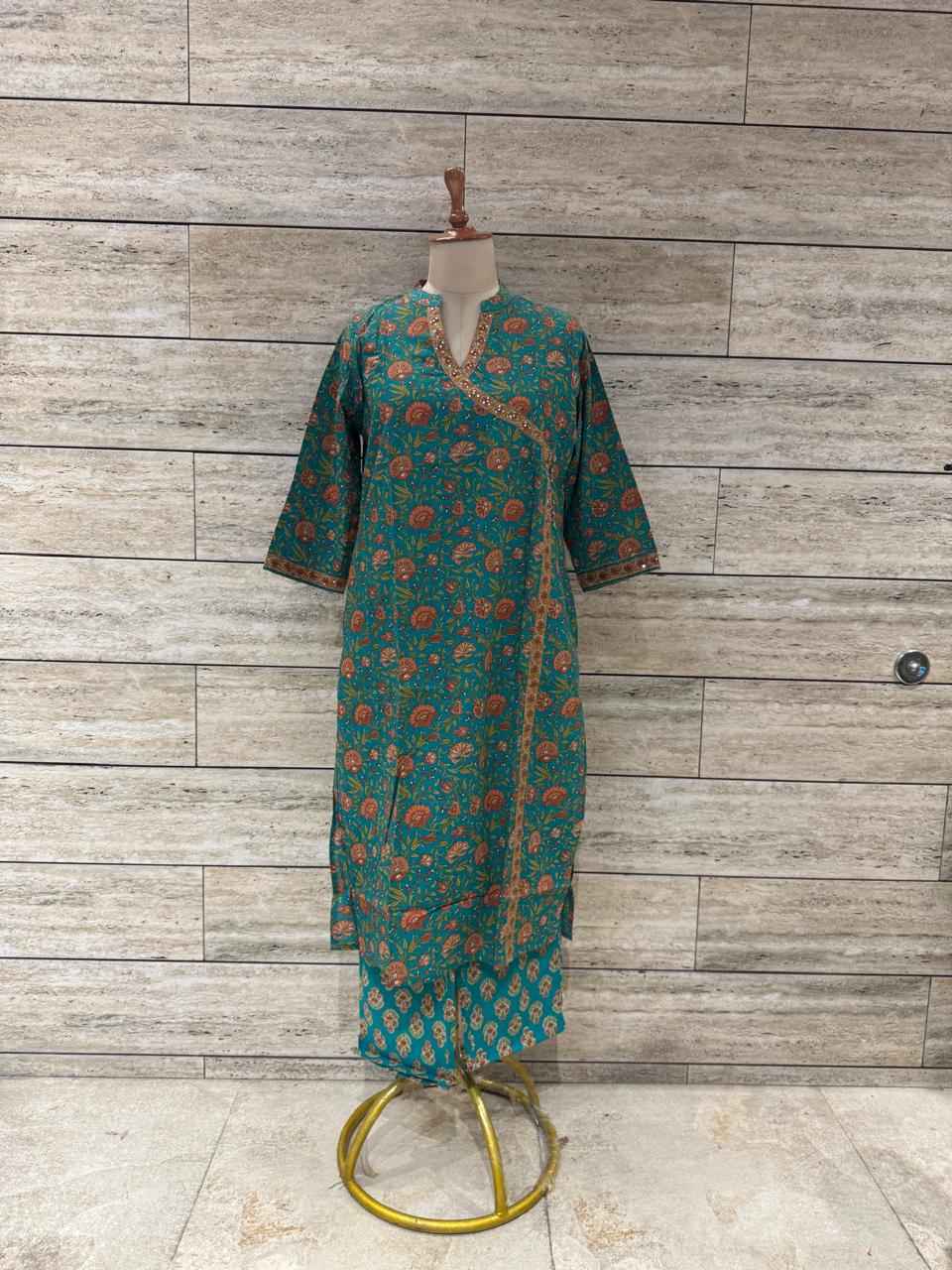 Angrakha  Pure Cotton Pant Sets  AFR039 (Copy)