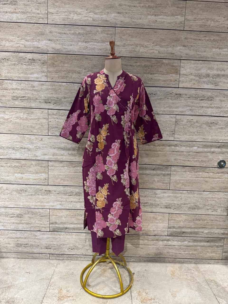 Angrakha  Pure Cotton Pant Sets  AFR043 (Copy)