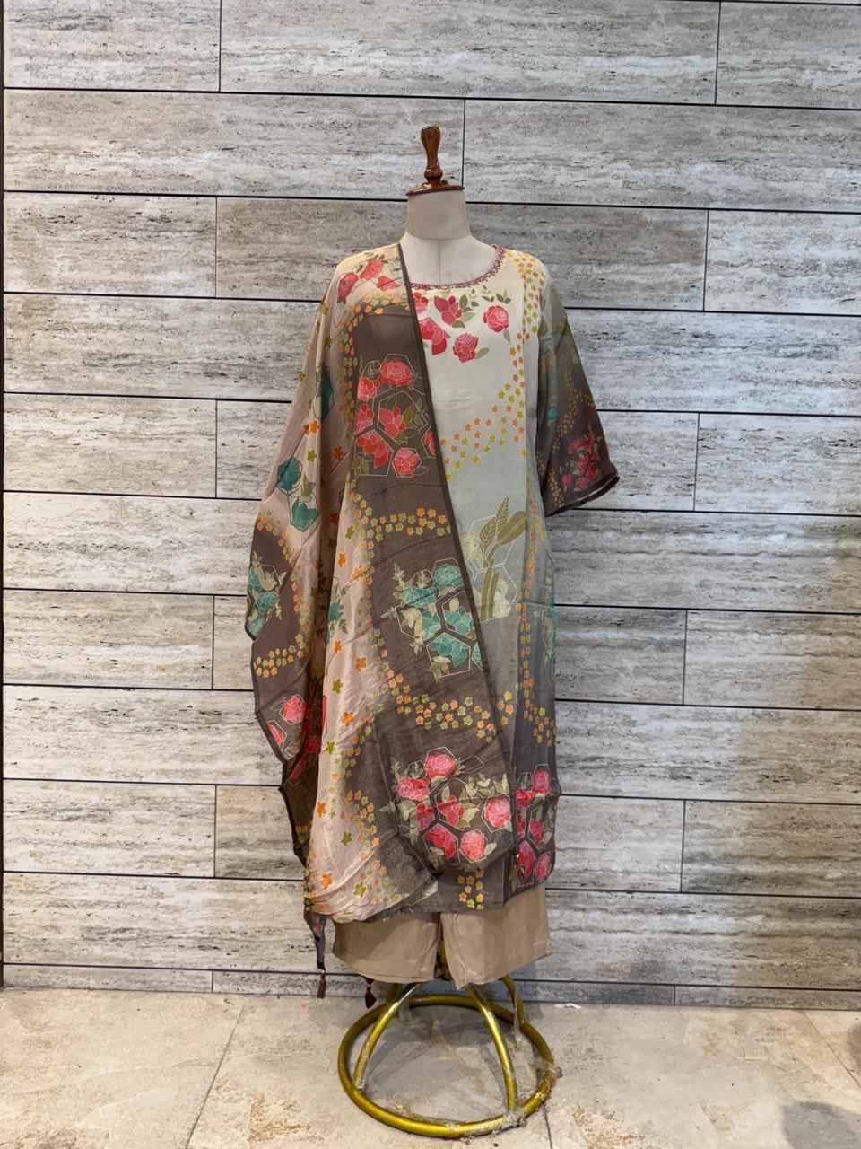 Festival Wear Pure Shimmer Organza Dupatta Set (Copy)