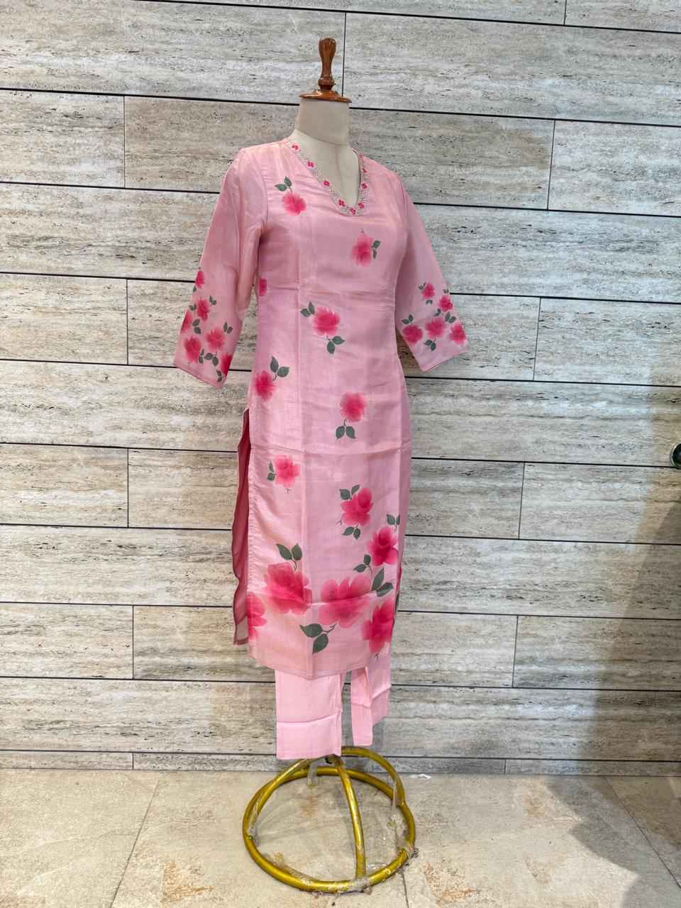 Festival Wear Pure Shimmer Floral Print Dupatta Set