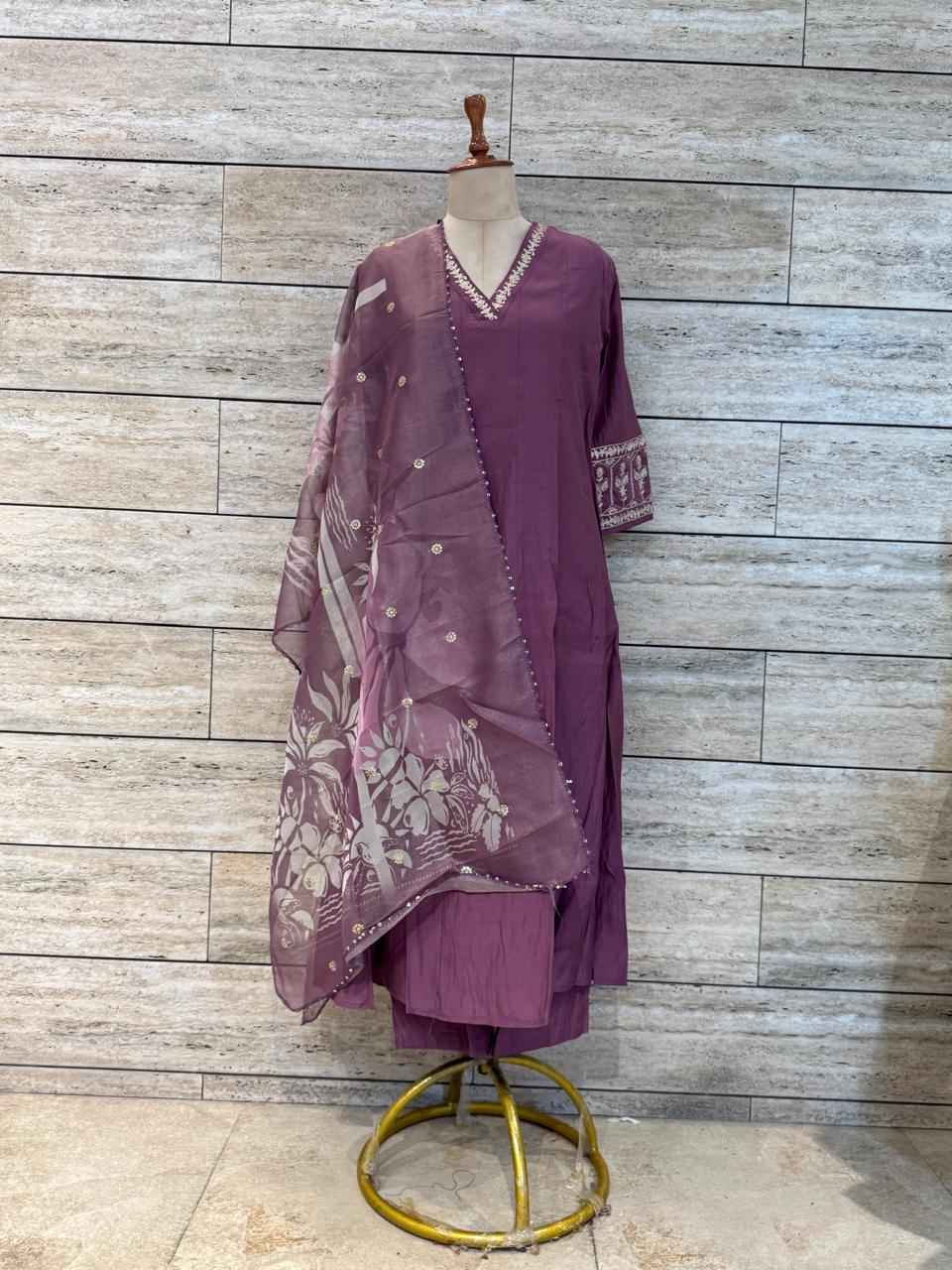 Festival Wear Pure Chanderi Silk Dupatta Set