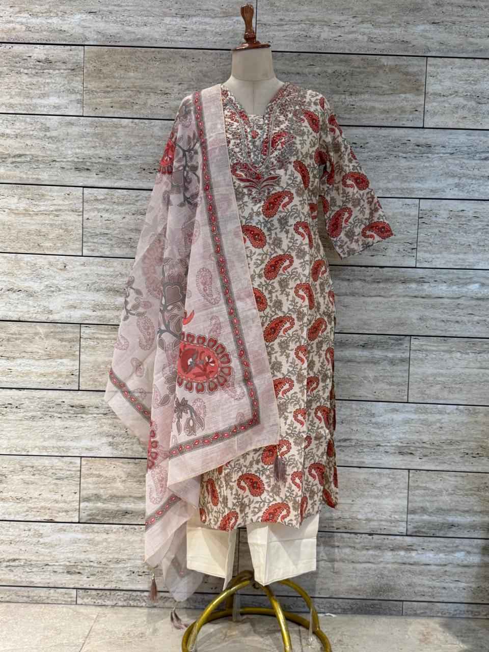 Festival Wear Pure Chanderi Silk Dupatta Set