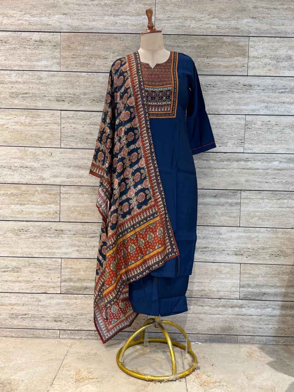 Festival Wear Pure Muslin Dupatta Set