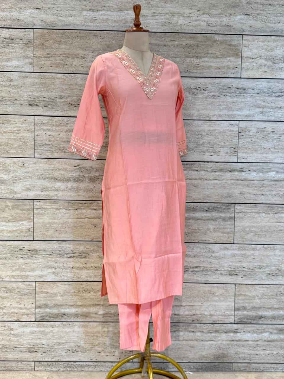 Festival Wear Pure Muslin Dupatta Set With Embroidery