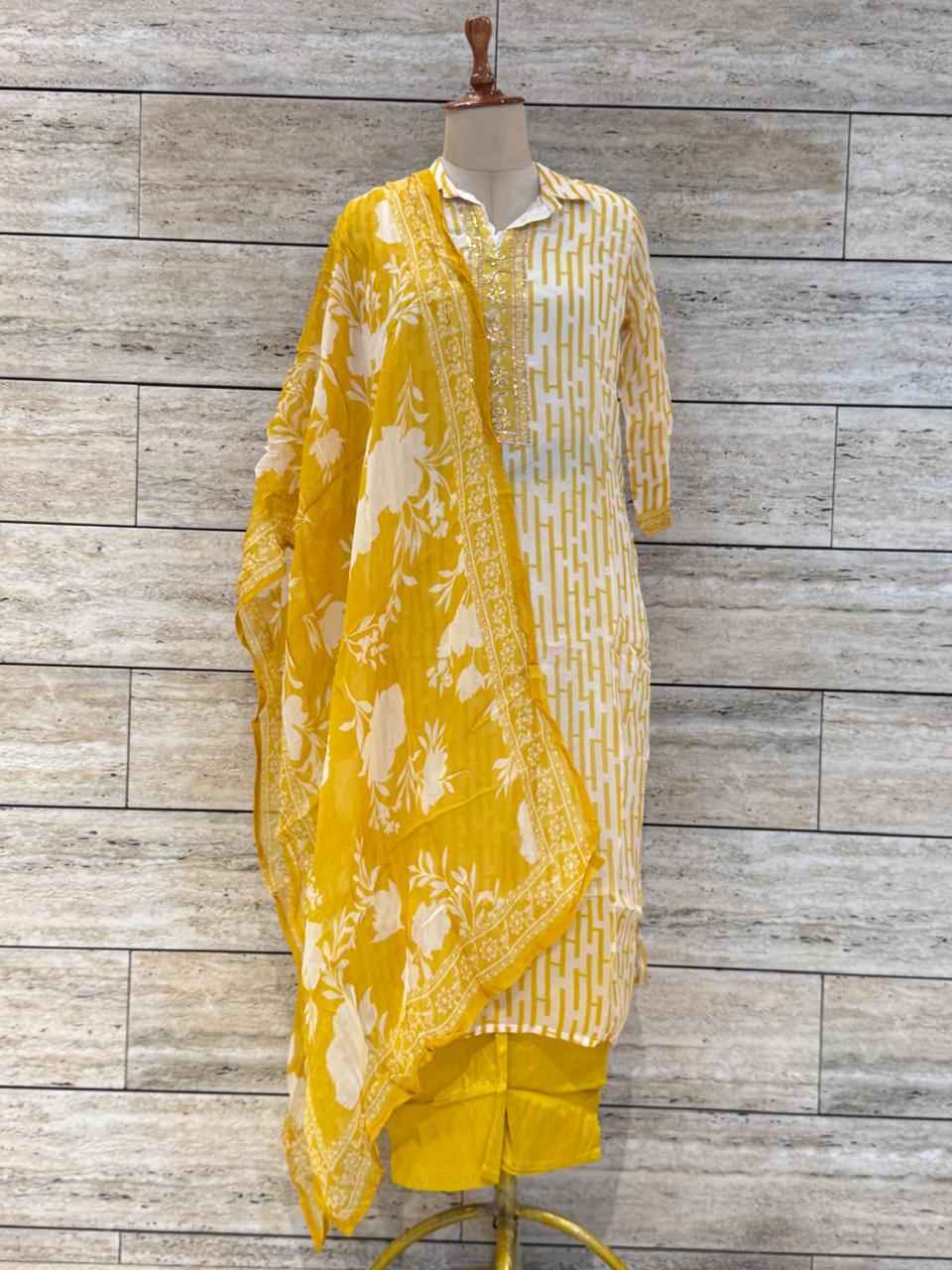 Festival Wear Three Piece Organza Dupatta Set  FW021 (Copy)