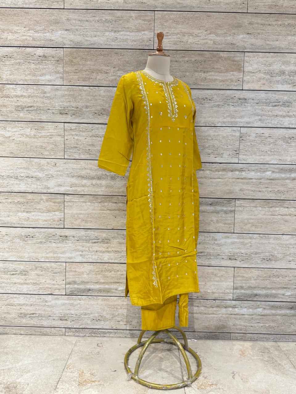 Festival Wear Pure Shimmer Dupatta Set With Embroidery FW034