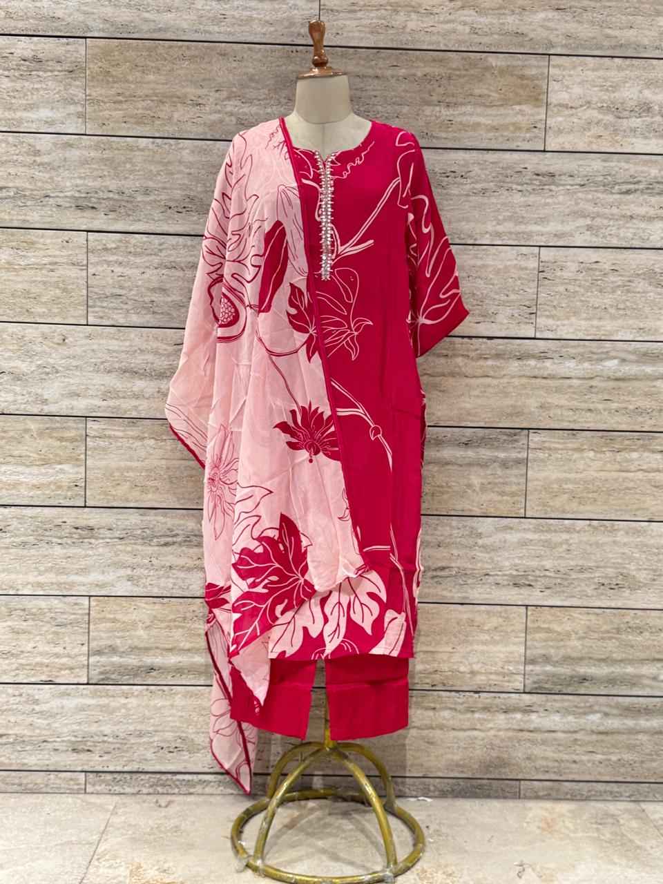 Festival Wear Pure Muslin Dupatta Set With Embroidery  FW039