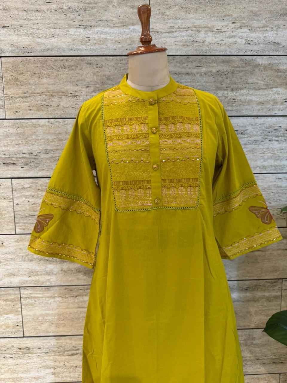 Pure Cotton Embroidery Work Dupatta Set