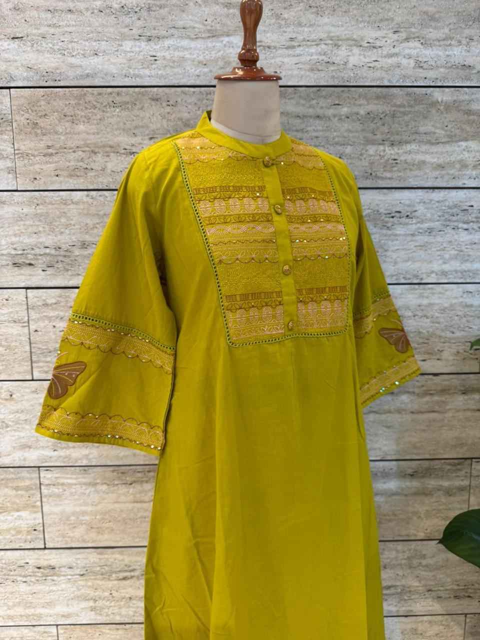 Pure Cotton Embroidery Work Dupatta Set