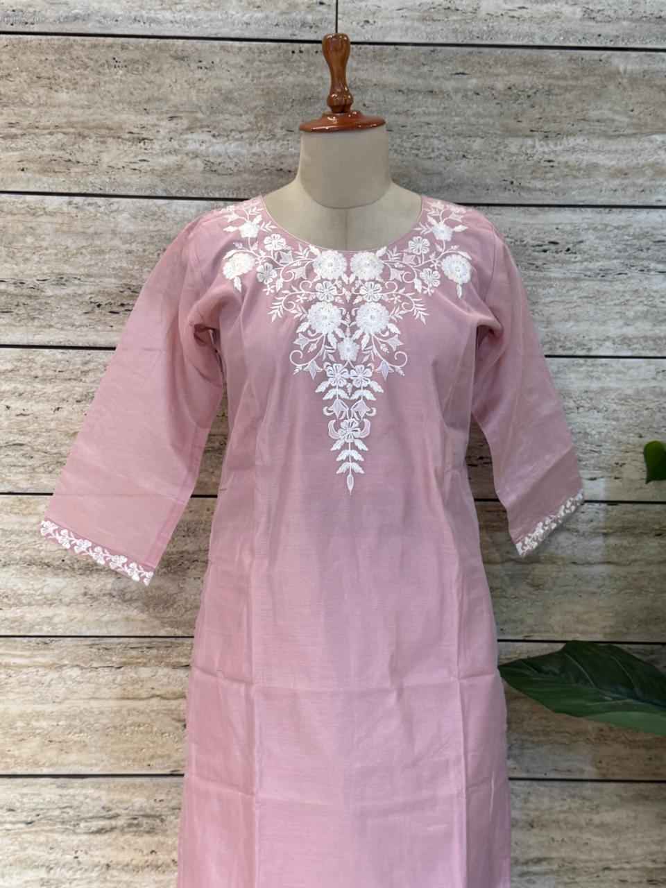 Festival Wear Pure Chanderi Silk Three Piece  Dupatta Set