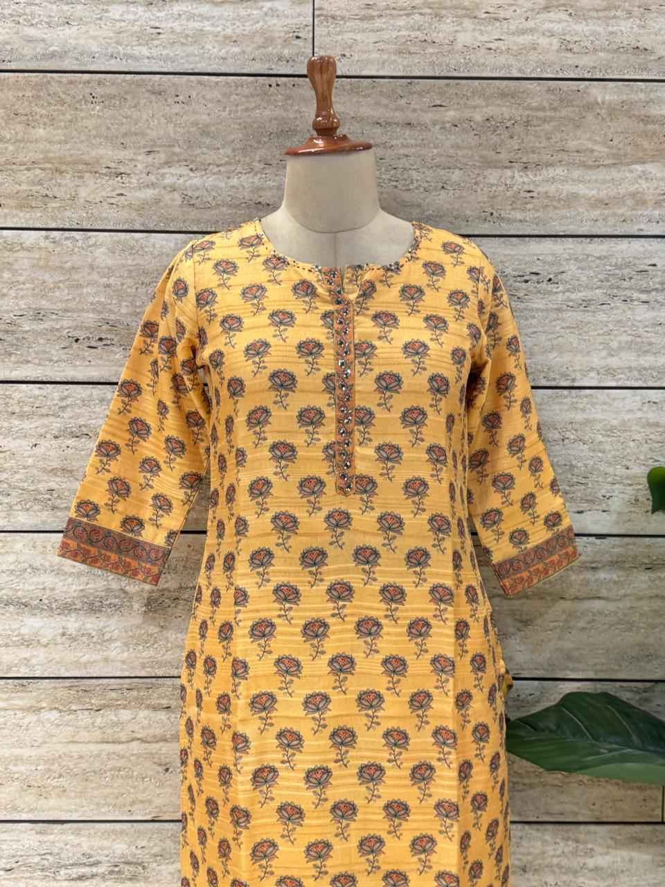 Festival Wear Pure Chanderi Silk Three Piece  Dupatta Set