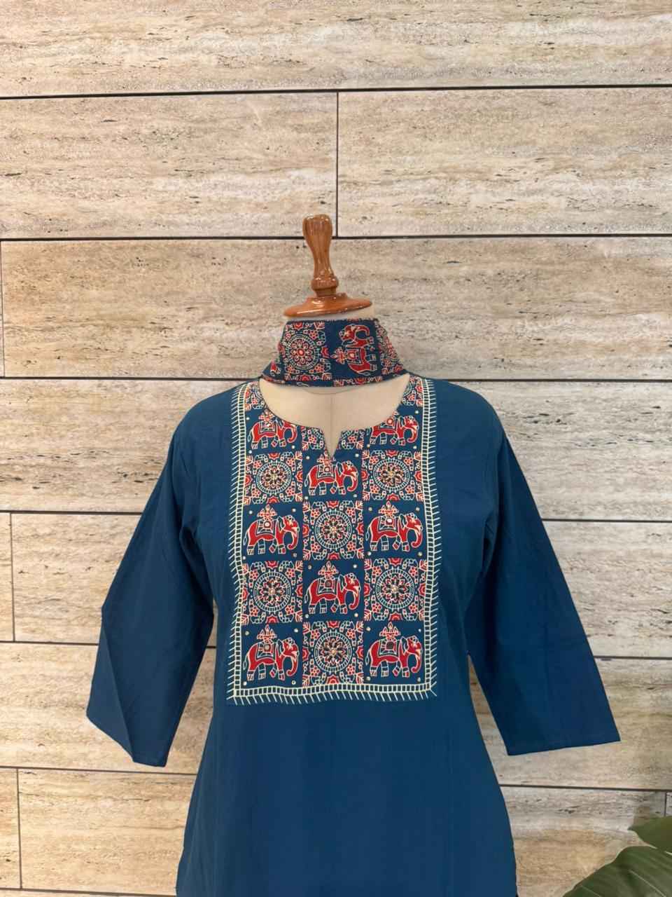 Pure Cotton Straight Dupatta Set CS085