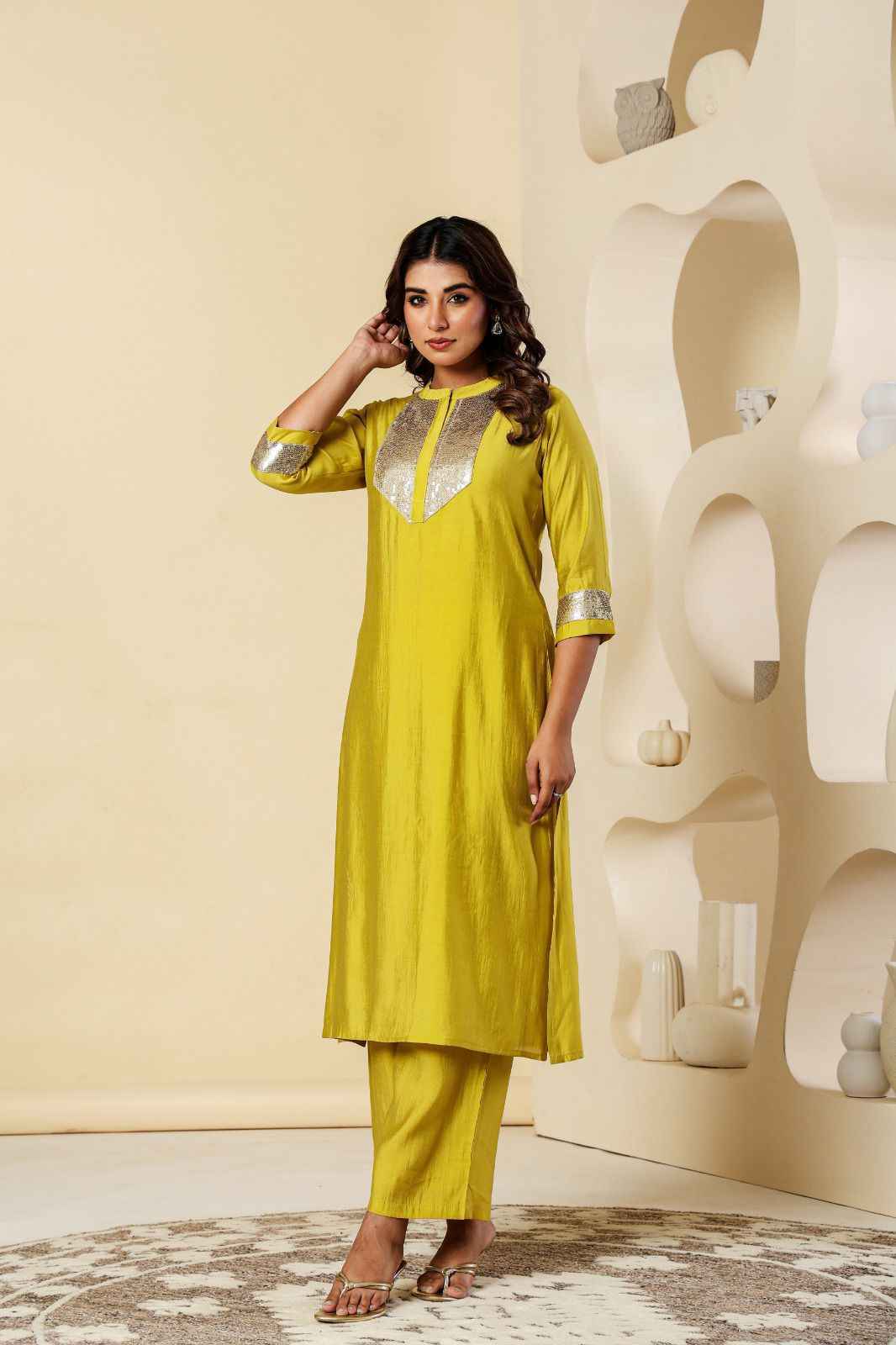 Pure Muslin Two Piece Pant Set