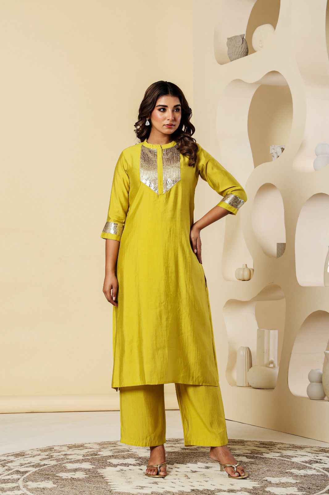 Pure Muslin Two Piece Pant Set