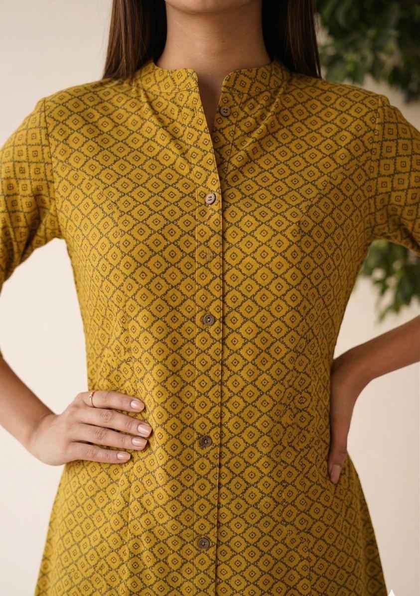 Pure Cotton A Line Only Single Kurta